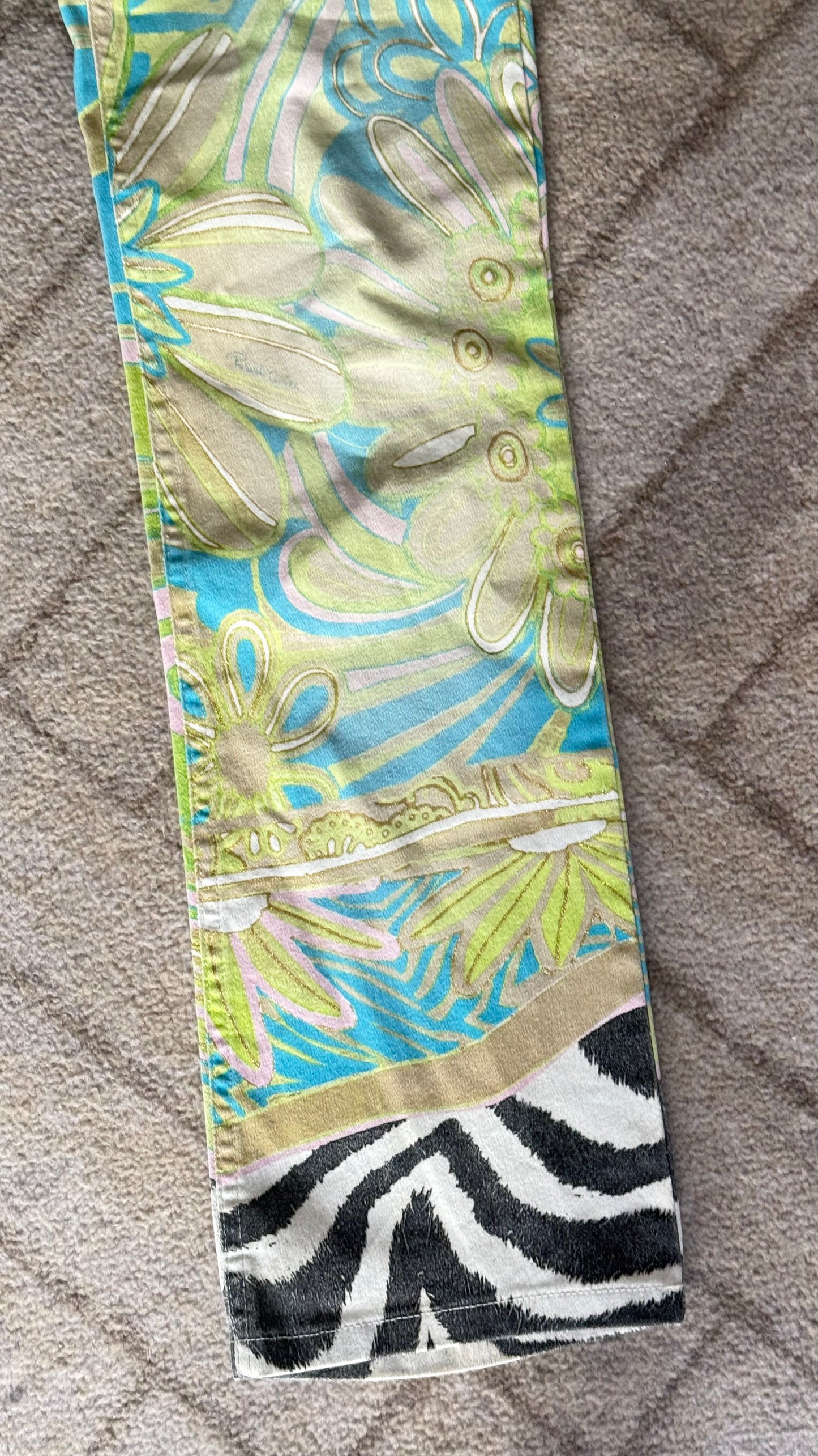 Roberto Cavalli Green Zebra Set