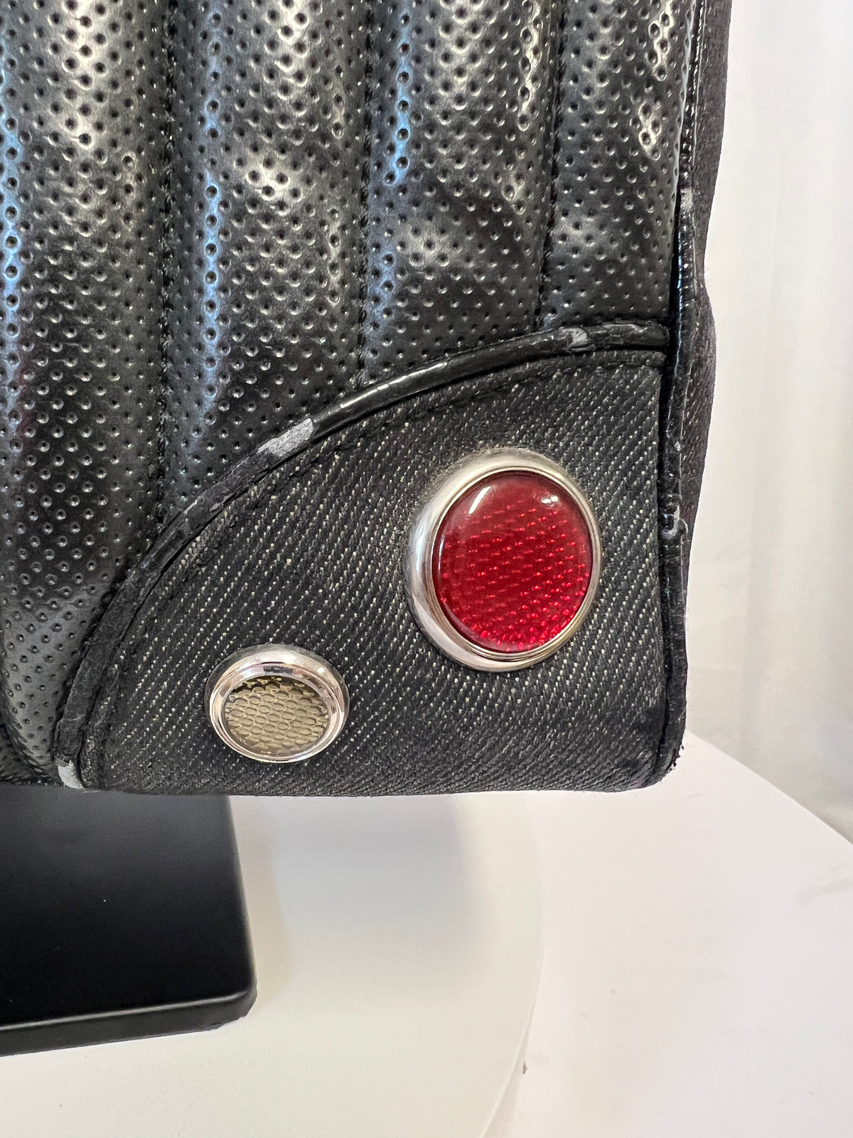 Christian Dior Cadillac Leather Tote Bag Black Galliano Era c. 2003–2004