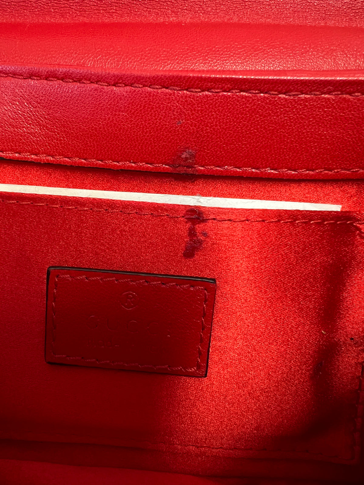 Gucci Horsebit Chain Shoulder Bag Red Quilted Leather