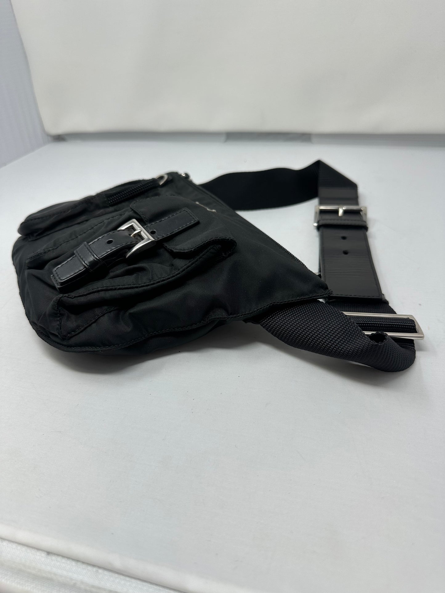 Prada Black Tessuto Belt Bag (comes with original duster)