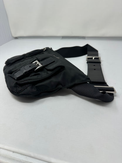 Prada Black Tessuto Belt Bag (comes with original duster)