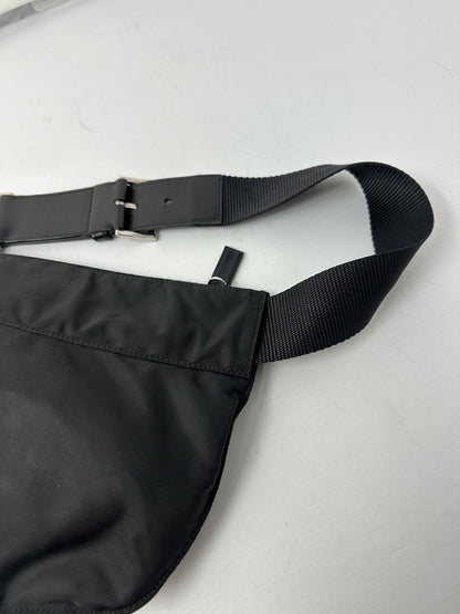 Prada Black Tessuto Belt Bag (comes with original duster)