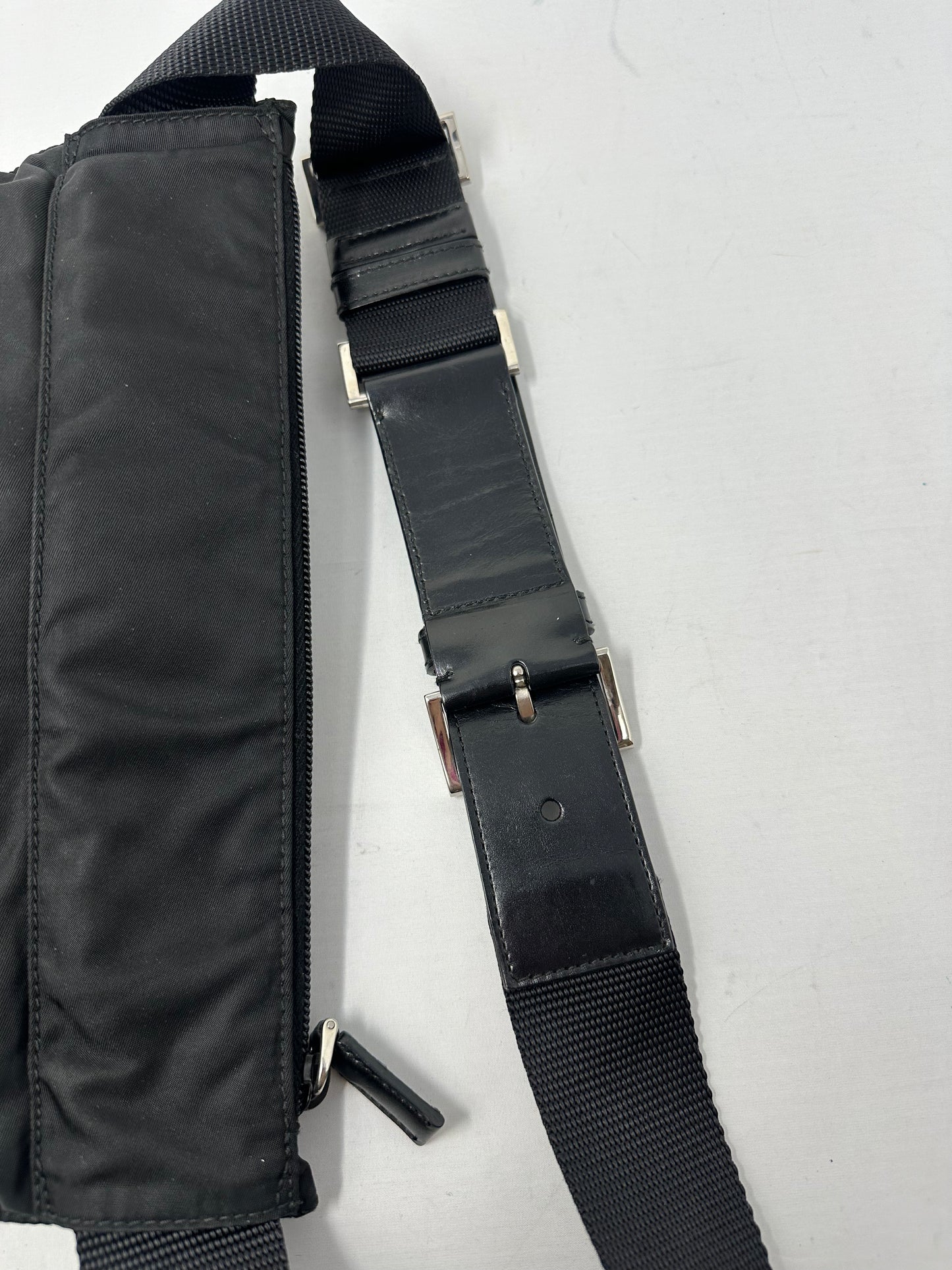 Prada Black Tessuto Belt Bag (comes with original duster)