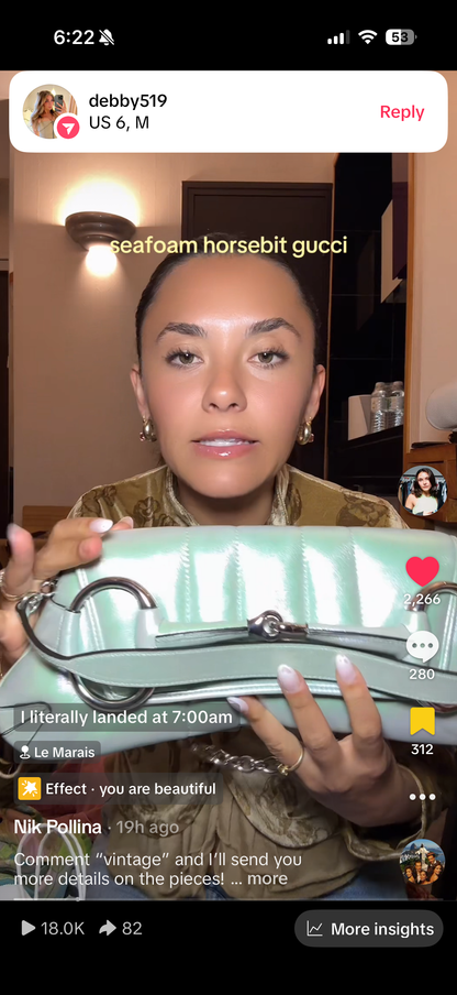 Gucci Horsebit Seafoam