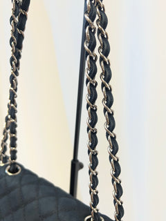 Chanel Cruise Canvas Flap Shoulder Bag in Navy