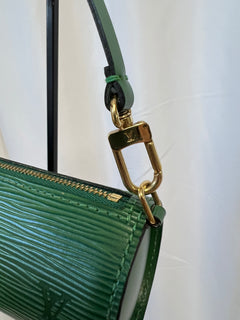 Louis Vuitton Mini Papillon Borneo Green Epi Leather