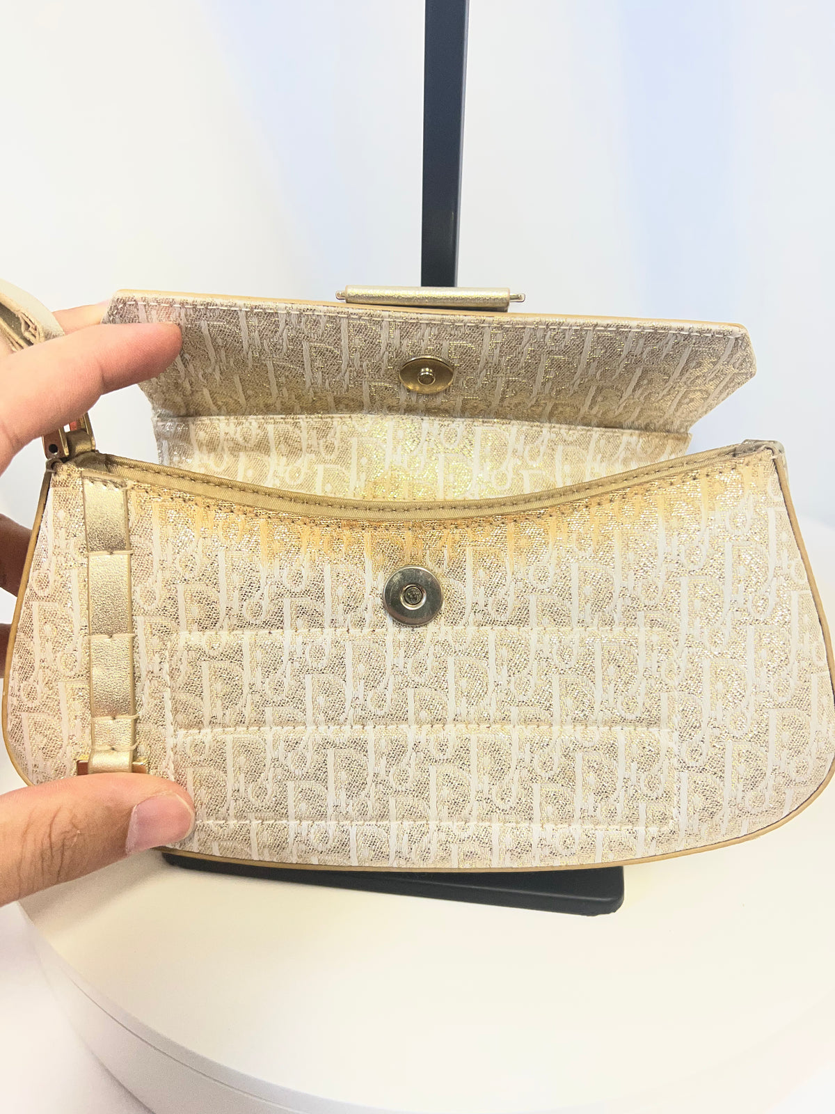 Christian Dior Street Chic Columbus Oblique Clutch - John Galliano Era