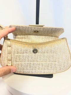 Christian Dior Street Chic Columbus Oblique Clutch - John Galliano Era