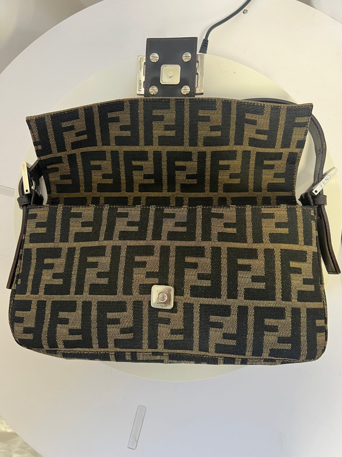 Fendi Zucca Print Baguette