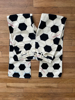 Rare Vintage 1990s Moschino Jeans Soccer Ball Print Pants