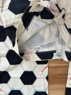 Rare Vintage 1990s Moschino Jeans Soccer Ball Print Pants