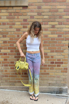 Cavalli Jeans Watercolor Tie-Dye Bootcut Jeans Y2K - Small