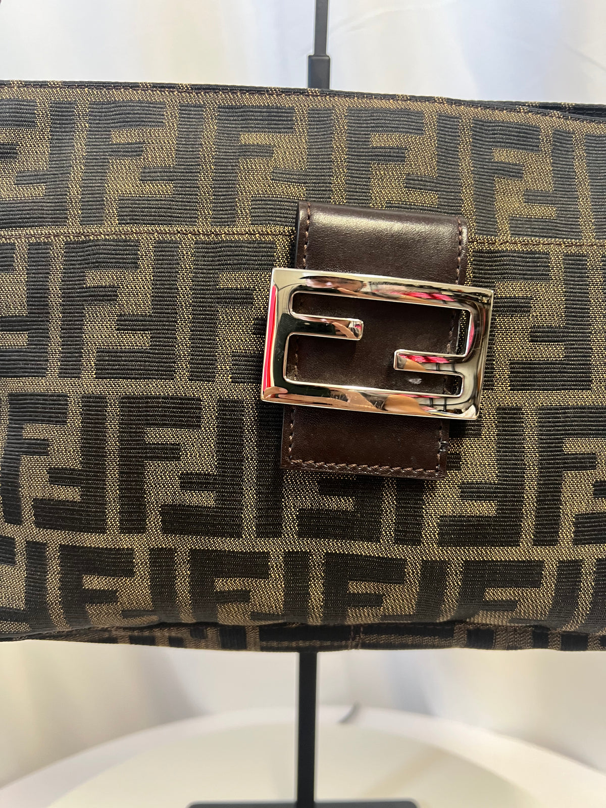 Fendi Zucca Print Mamma Baguette Shoulder Bag