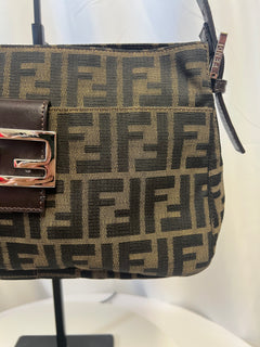 Fendi Zucca Print Mamma Baguette Shoulder Bag