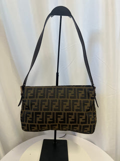 Fendi Zucca Print Mamma Baguette Shoulder Bag