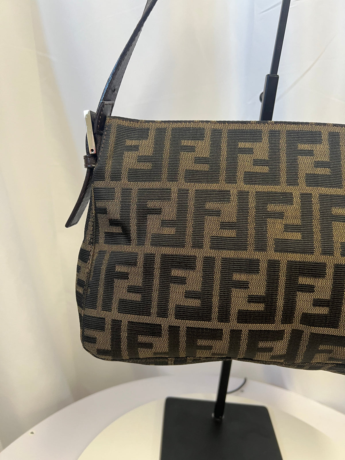 Fendi Zucca Print Mamma Baguette Shoulder Bag
