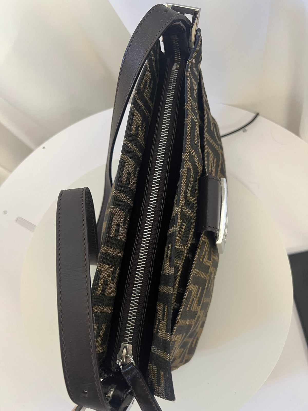 Fendi Zucca Print Mamma Baguette Shoulder Bag