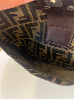 Fendi Zucca Print Mamma Baguette Shoulder Bag
