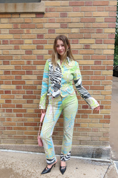 Roberto Cavalli Green Zebra Set