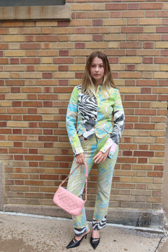 Roberto Cavalli Green Zebra Set