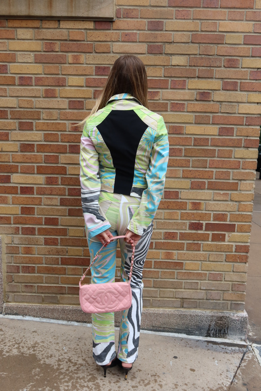 Roberto Cavalli Green Zebra Set