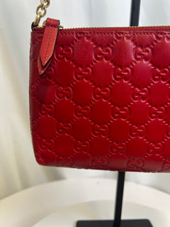 Gucci Red GG Chain Shoulder Bag