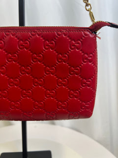 Gucci Red GG Chain Shoulder Bag