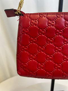 Gucci Red GG Chain Shoulder Bag