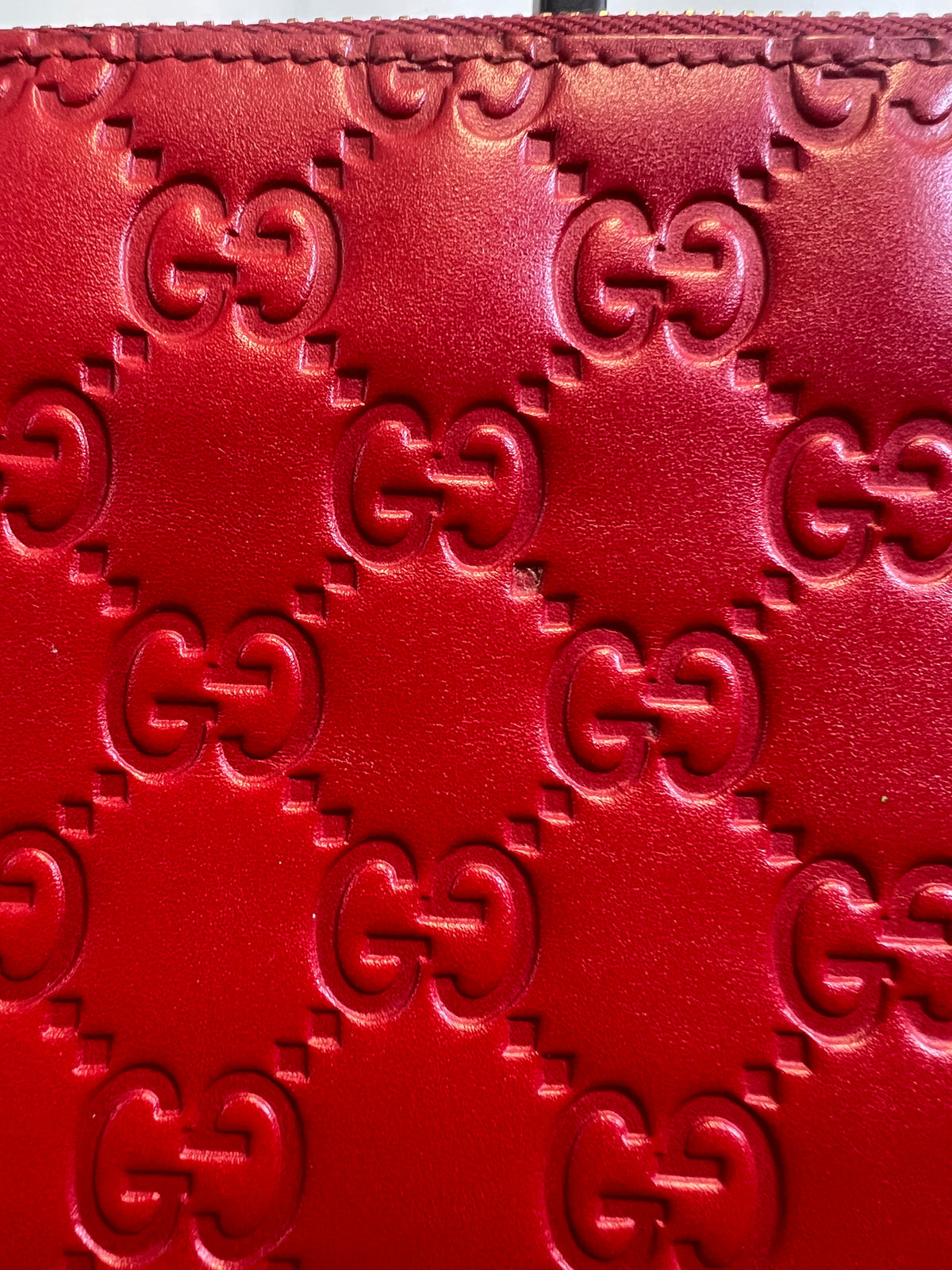 Gucci Red GG Chain Shoulder Bag