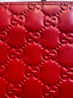 Gucci Red GG Chain Shoulder Bag