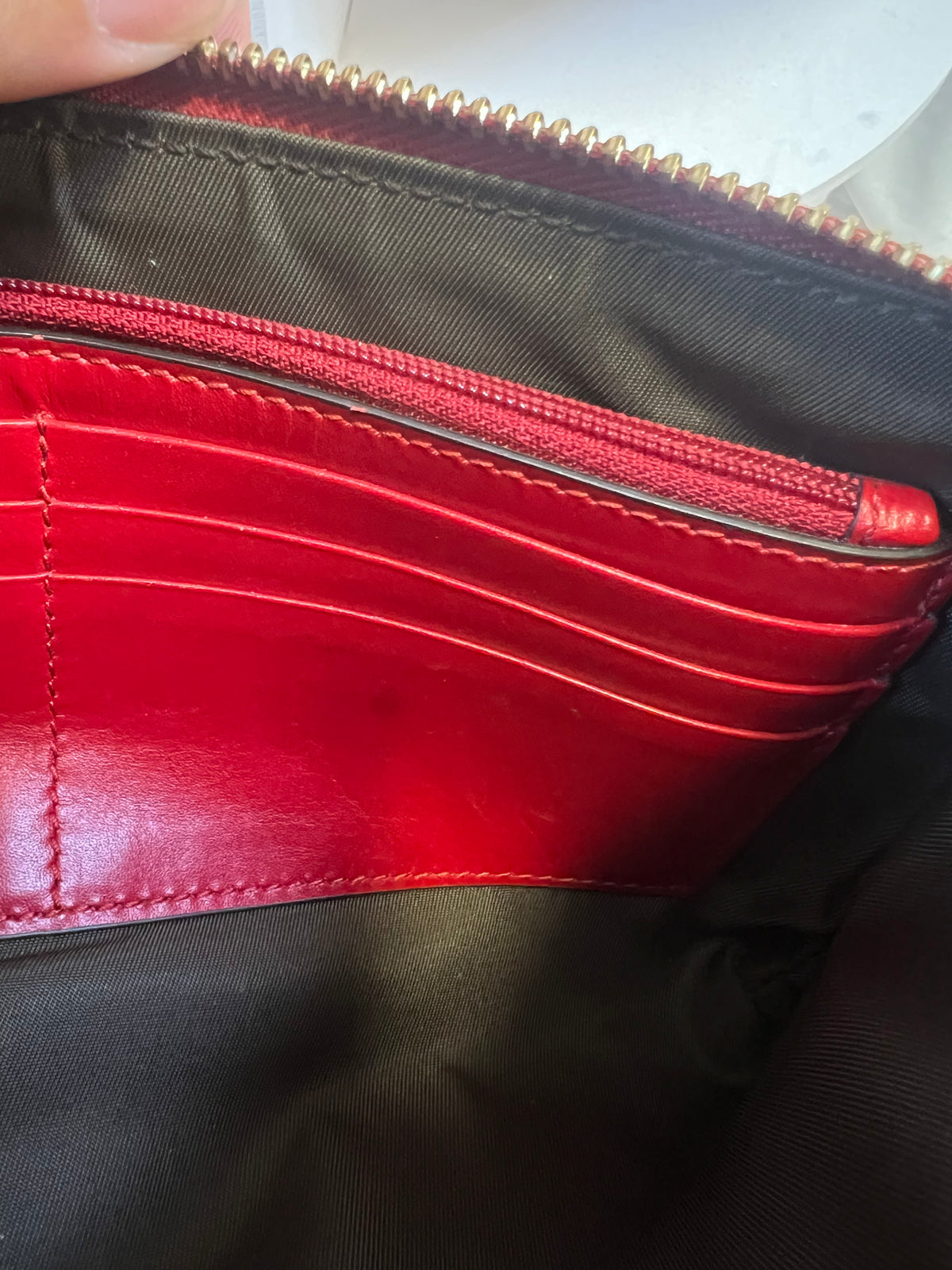 Gucci Red GG Chain Shoulder Bag