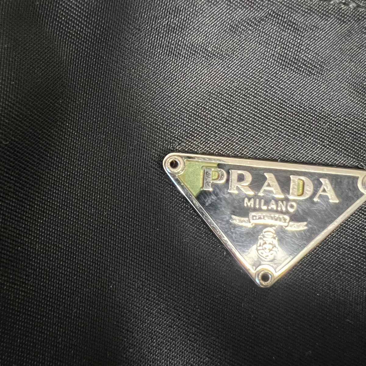 Prada Black Nylon Pochette Shoulder Bag