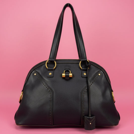 YSL Muse Large Dark Brown Leather