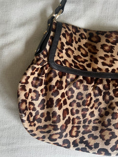 Fendi Jumbo Chef Leopard Pony Hair Hobo Bag