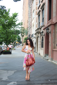 Moschino Cheap and Chic Vintage Silk Tie Dye Butterfly Dress