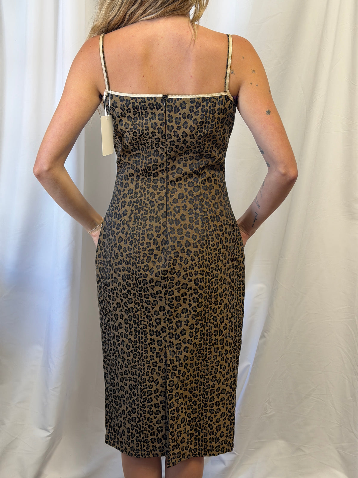 Fendi Leopard Print Midi Dress