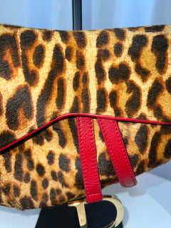 Christian Dior Pony Hair Leopard Saddle