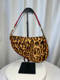 Christian Dior Pony Hair Leopard Saddle
