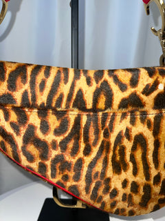 Christian Dior Pony Hair Leopard Saddle