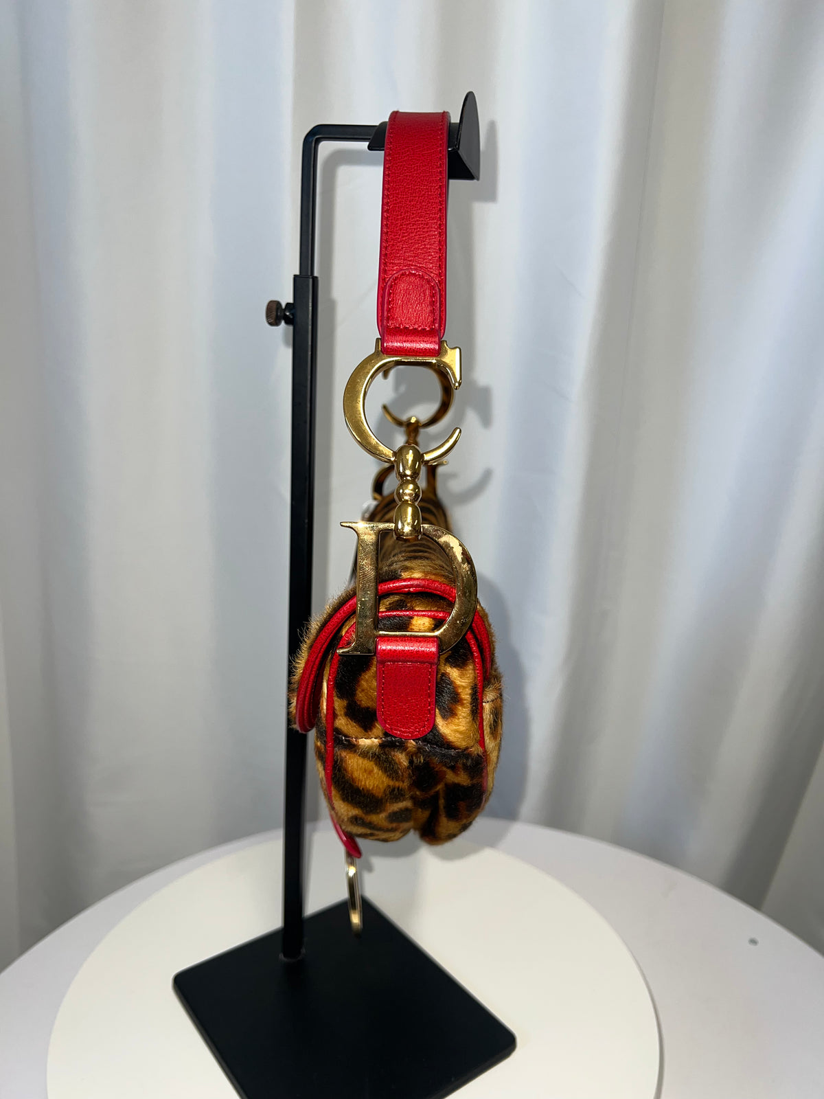 Christian Dior Pony Hair Leopard Saddle