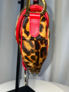 Christian Dior Pony Hair Leopard Saddle