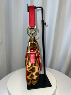 Christian Dior Pony Hair Leopard Saddle