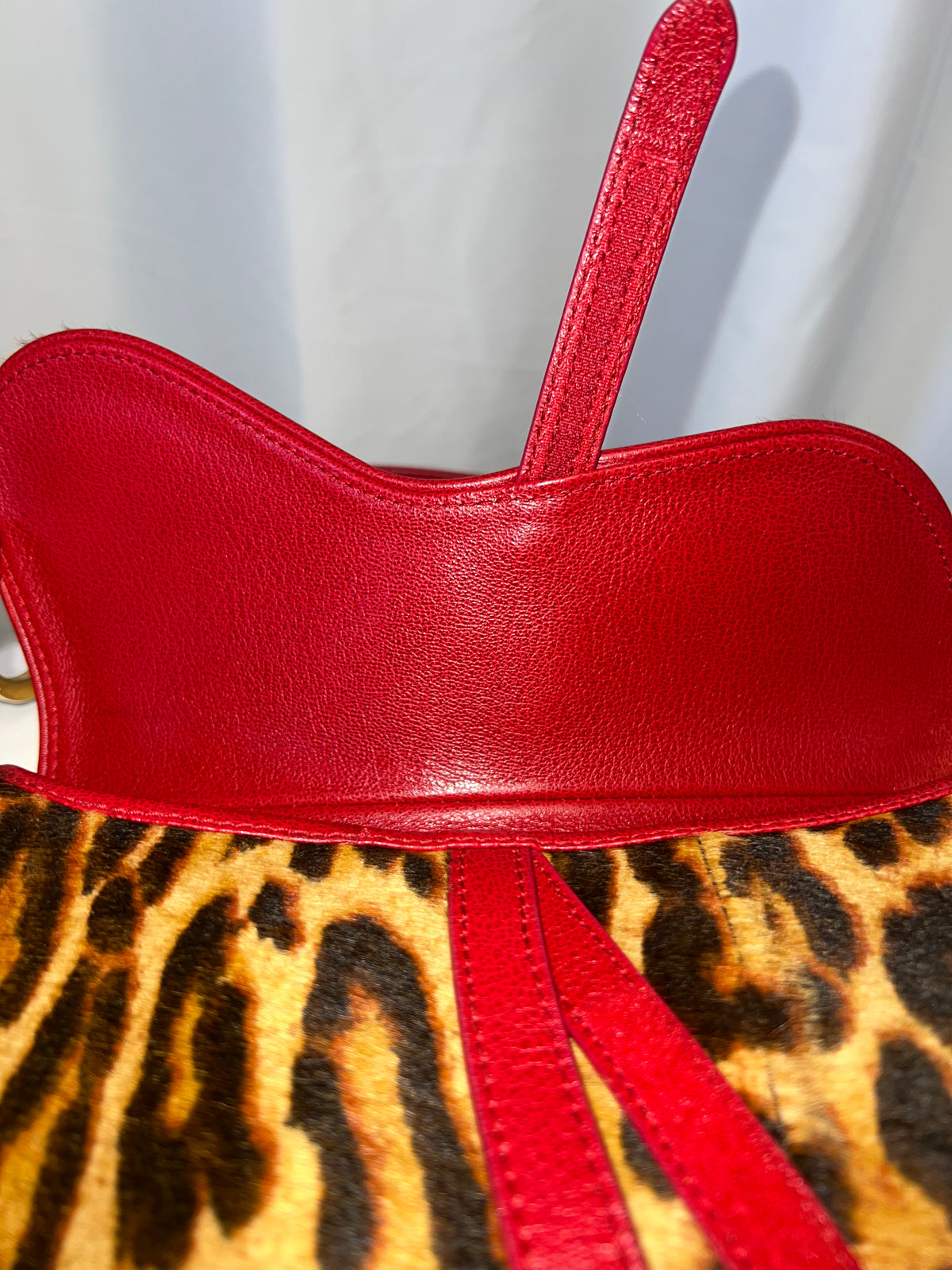 Christian Dior Pony Hair Leopard Saddle