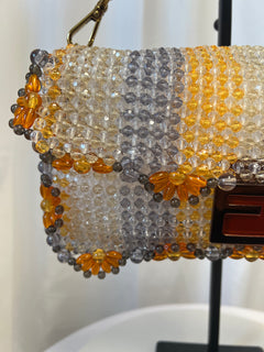 Fendi Beaded Floral Baguette