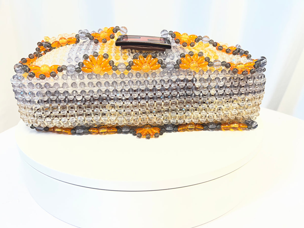 Fendi Beaded Floral Baguette