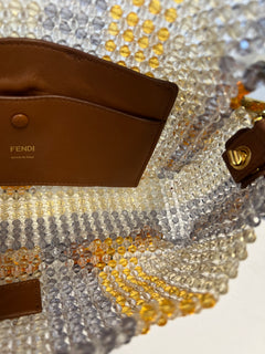 Fendi Beaded Floral Baguette