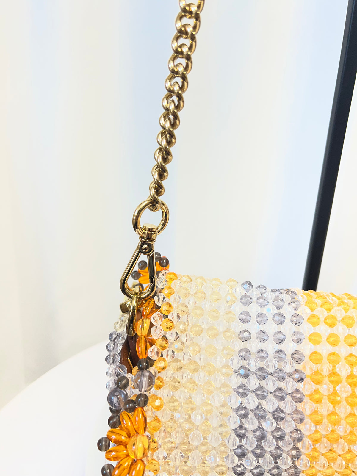Fendi Beaded Floral Baguette