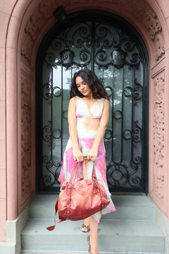Moschino Cheap and Chic Vintage Silk Tie Dye Butterfly Dress