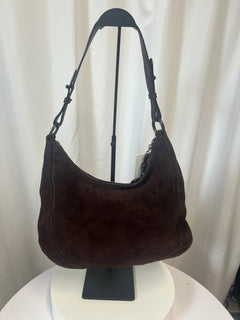 Valentino Garavani Embroidered Suede Shoulder Bag