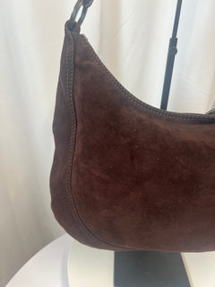 Valentino Garavani Embroidered Suede Shoulder Bag
